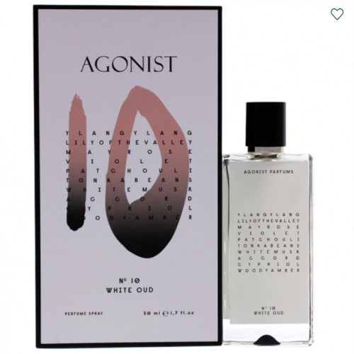 Agonist No.10 white oud perfume atomizer for unisex PARFUME 20ml