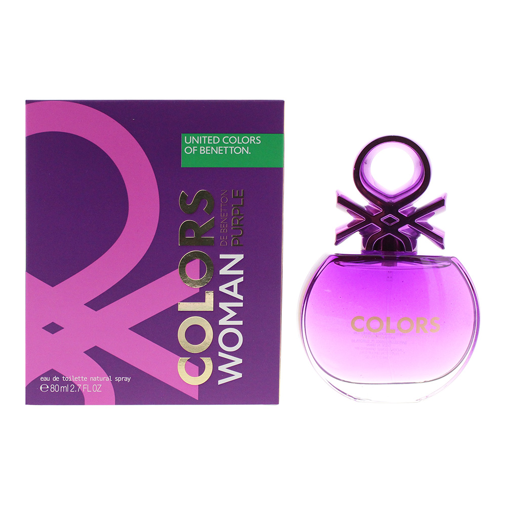 United Colors Of Benetton Womens - de Purple Eau de Toilette 80ml Spray For Her - One Size
