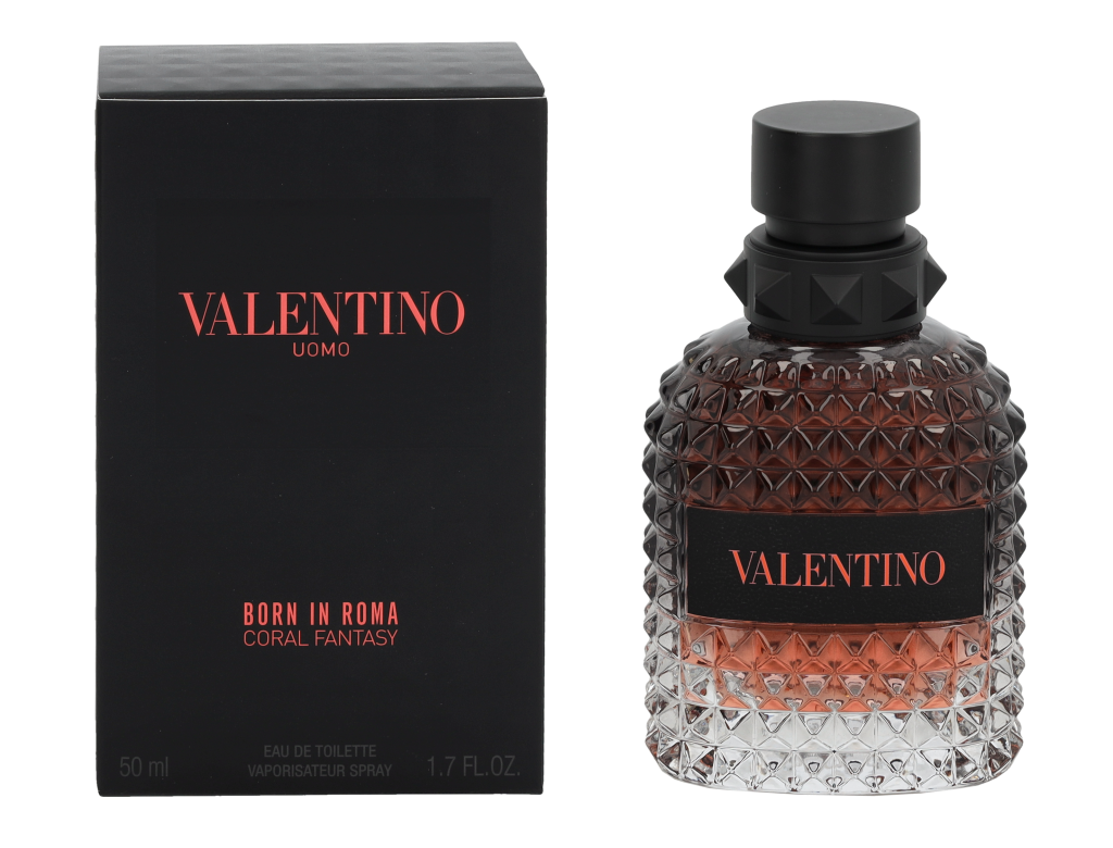 Valentino Mens Uomo Born in Roma Coral Fantasy Edt Spray 50 ml - One Size